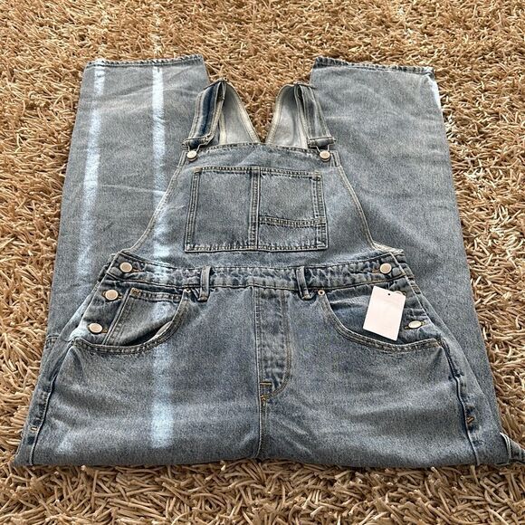 Good American Good ‘90s Overall Jumpsuit Size 10 - Picture 5 of 10